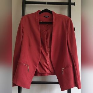 Blazer Rust color size 12 gold zipper